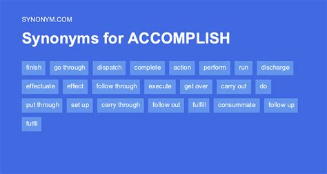 accomplish synonym